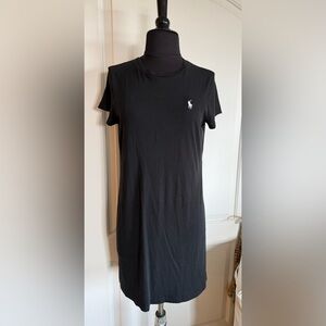 Polo Ralph Lauren Black T-Shirt Dress (Size M)